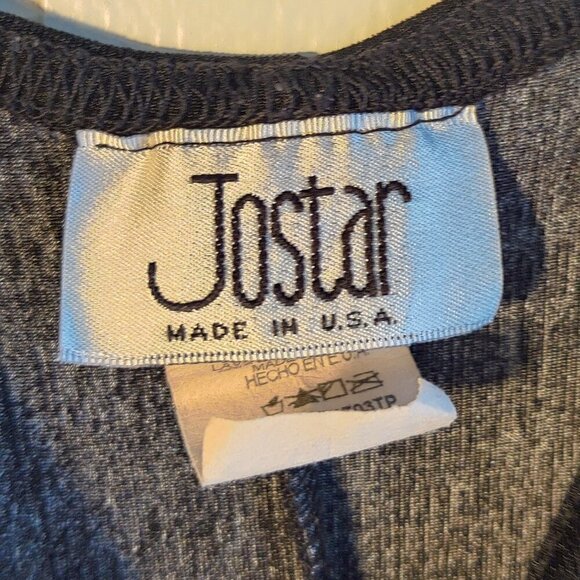 Jostar Tank Mini Dress in XL . A Pleasant Floral Theme brilliant in Black & Pink - Picture 3 of 5